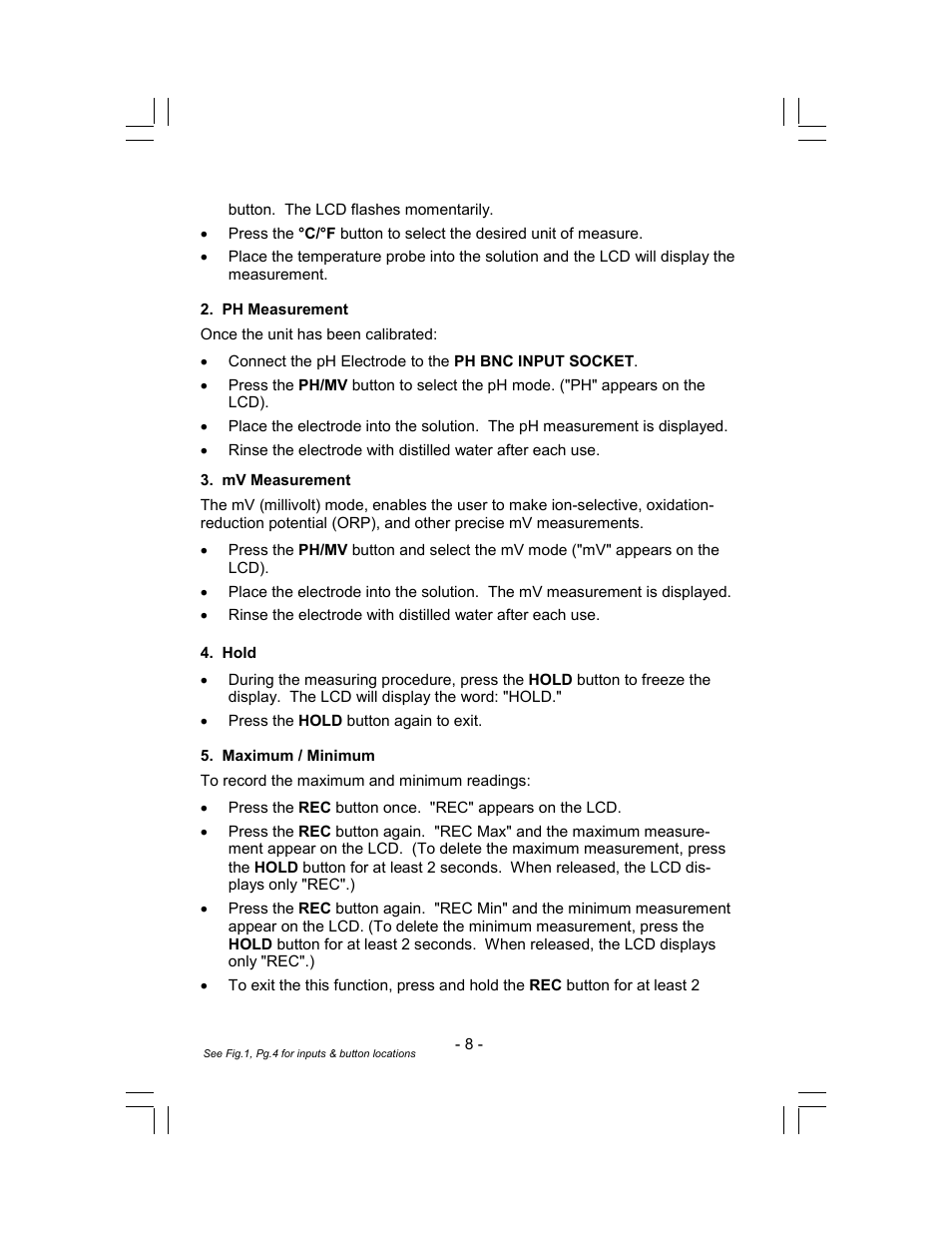 Sper Scientific 850086 Water Quality Meter pH Kit User Manual | Page 8 / 12