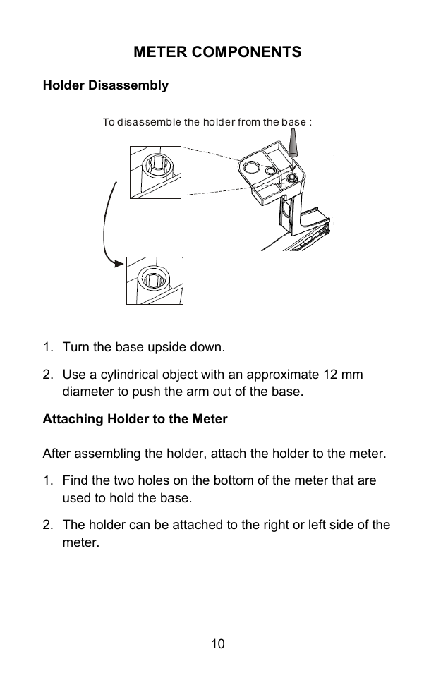 Meter components | Sper Scientific 860031 pH - mV Bench-Top Meter User Manual | Page 10 / 72