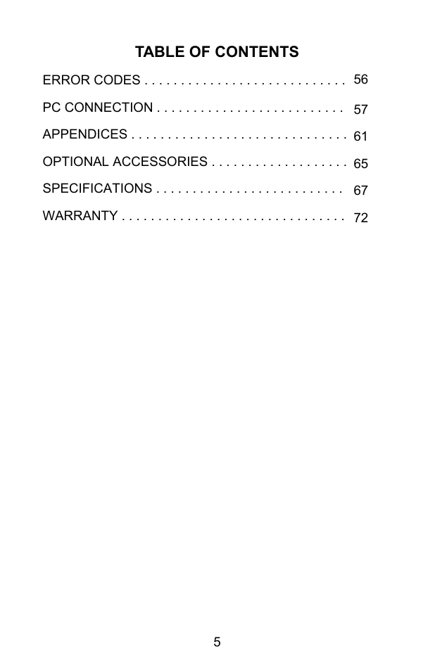 Sper Scientific 860031 pH - mV Bench-Top Meter User Manual | Page 5 / 72