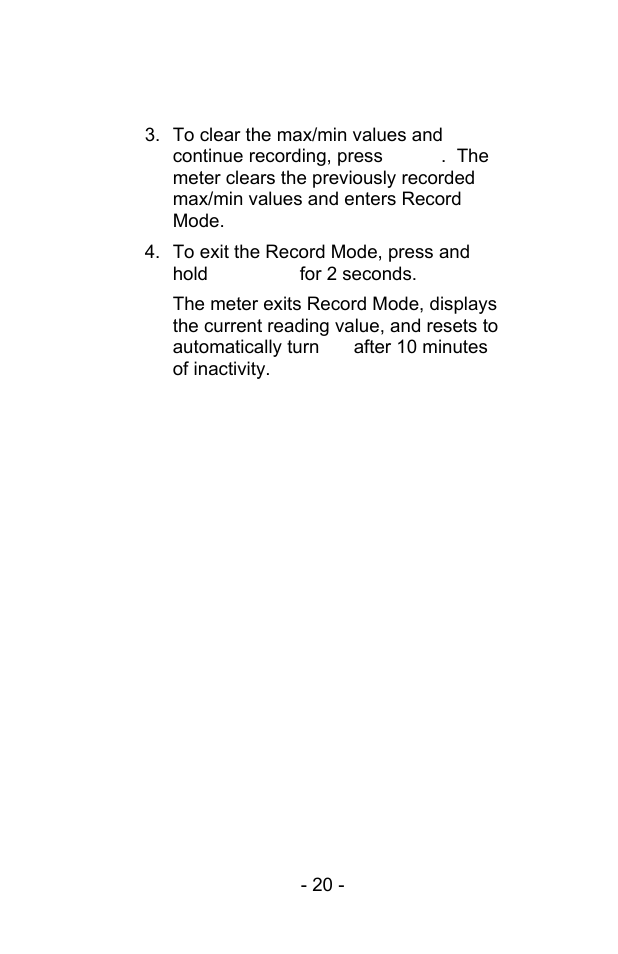 Measurement procedures | Sper Scientific 850068 Hybrid Powered Environmental Meter User Manual | Page 20 / 28