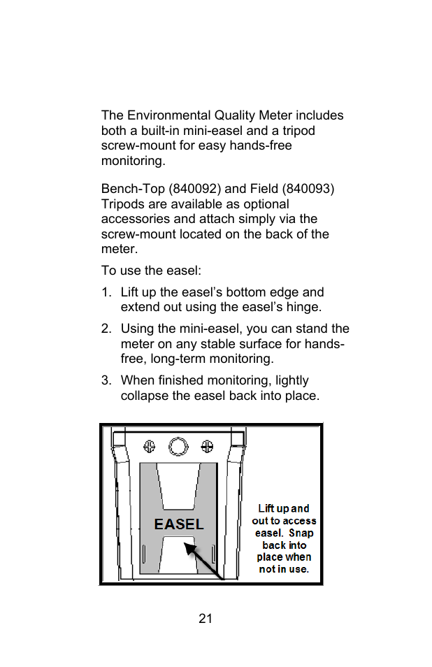 Measurement procedures | Sper Scientific 850068 Hybrid Powered Environmental Meter User Manual | Page 21 / 28