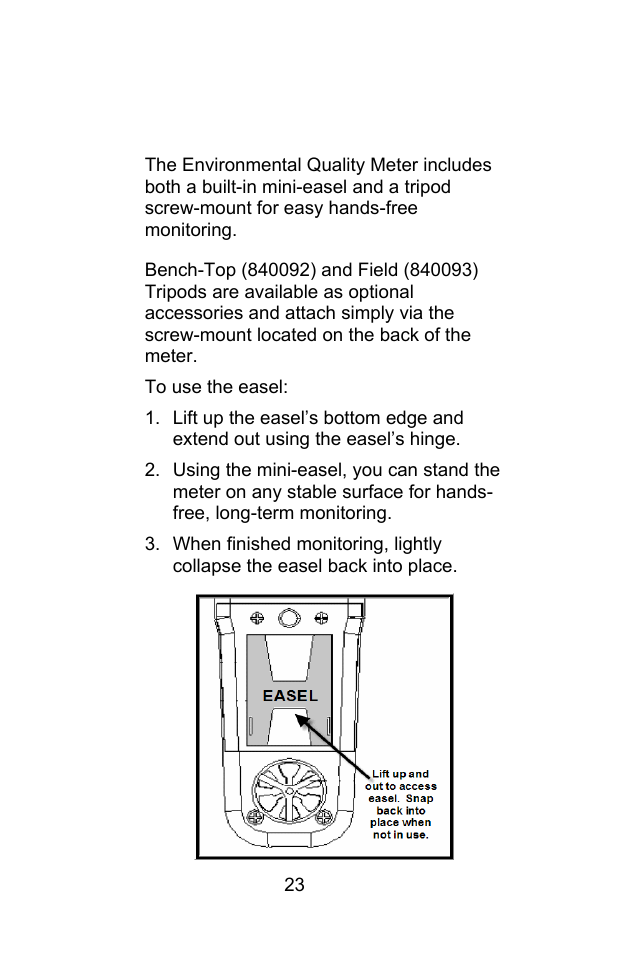 Measurement procedures | Sper Scientific 850069 Environmental Quality Meter w/Sound User Manual | Page 23 / 32
