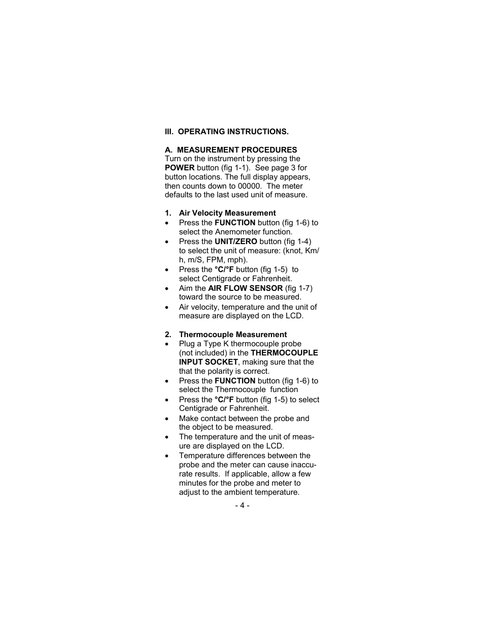 Sper Scientific 850070 Environmental Quality Meter - Mini User Manual | Page 4 / 8
