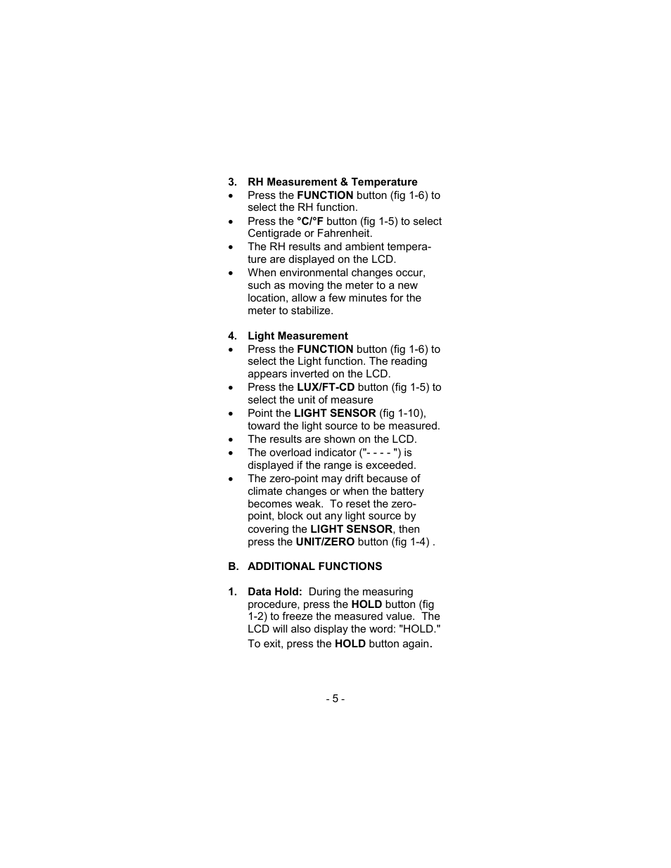 Sper Scientific 850070 Environmental Quality Meter - Mini User Manual | Page 5 / 8