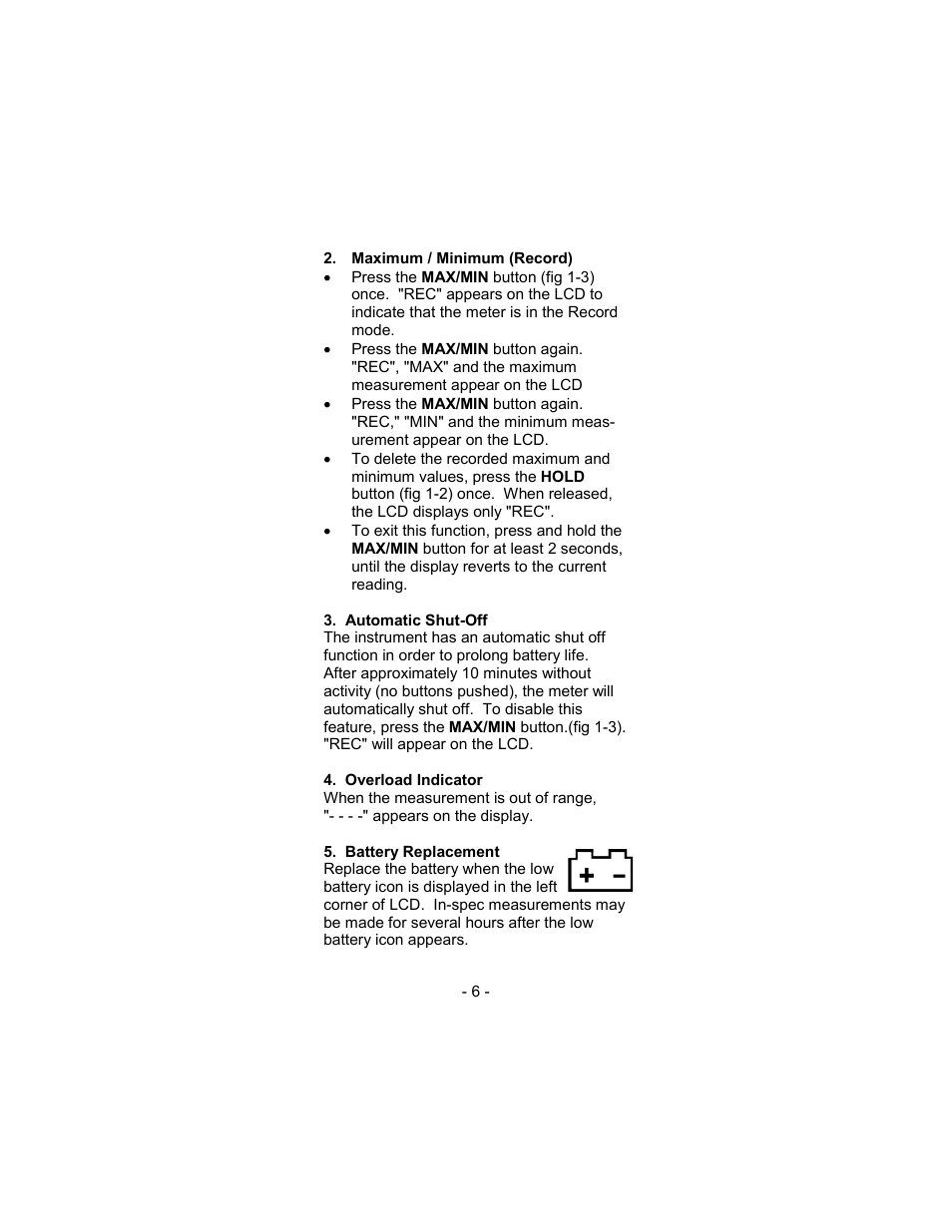 Sper Scientific 850070 Environmental Quality Meter - Mini User Manual | Page 6 / 8