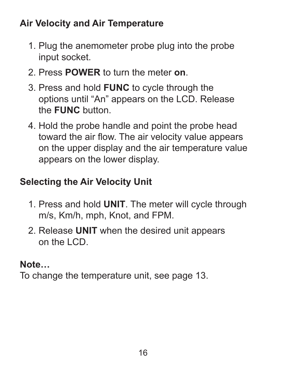 Sper Scientific 850071 Environmental Quality Meter User Manual | Page 16 / 36