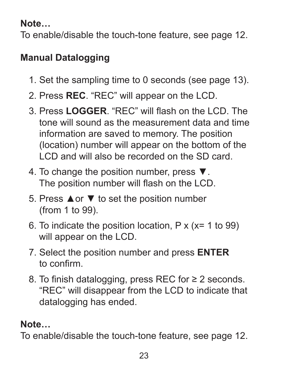 Sper Scientific 850071 Environmental Quality Meter User Manual | Page 23 / 36