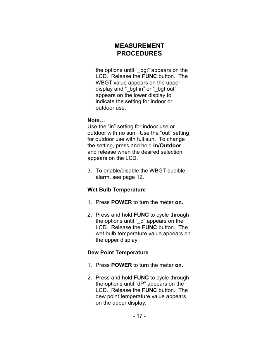 Sper Scientific 800037 WBGT Heat Stress SD Card Logger User Manual | Page 17 / 36