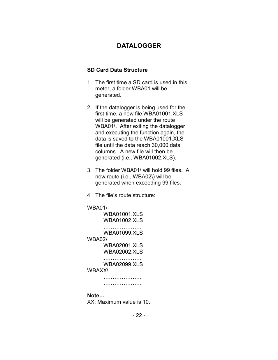 Sper Scientific 800037 WBGT Heat Stress SD Card Logger User Manual | Page 22 / 36