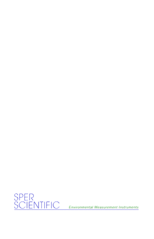 Sper Scientific 800046 Indoor Air Quality Meter User Manual | 20 pages