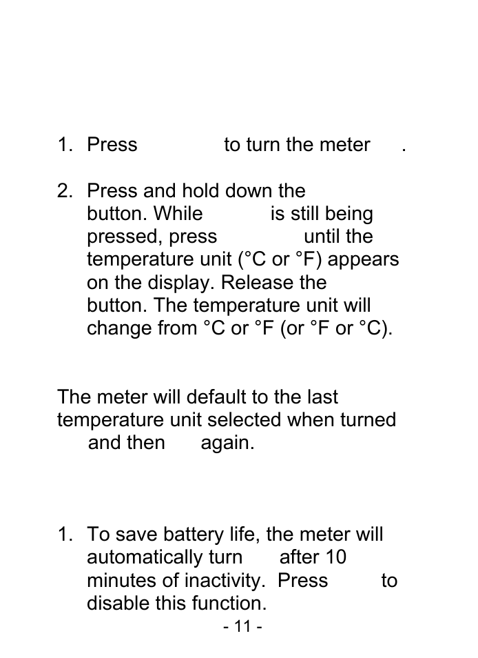 Measurement procedures | Sper Scientific 800047 Oxygen Pen User Manual | Page 11 / 16