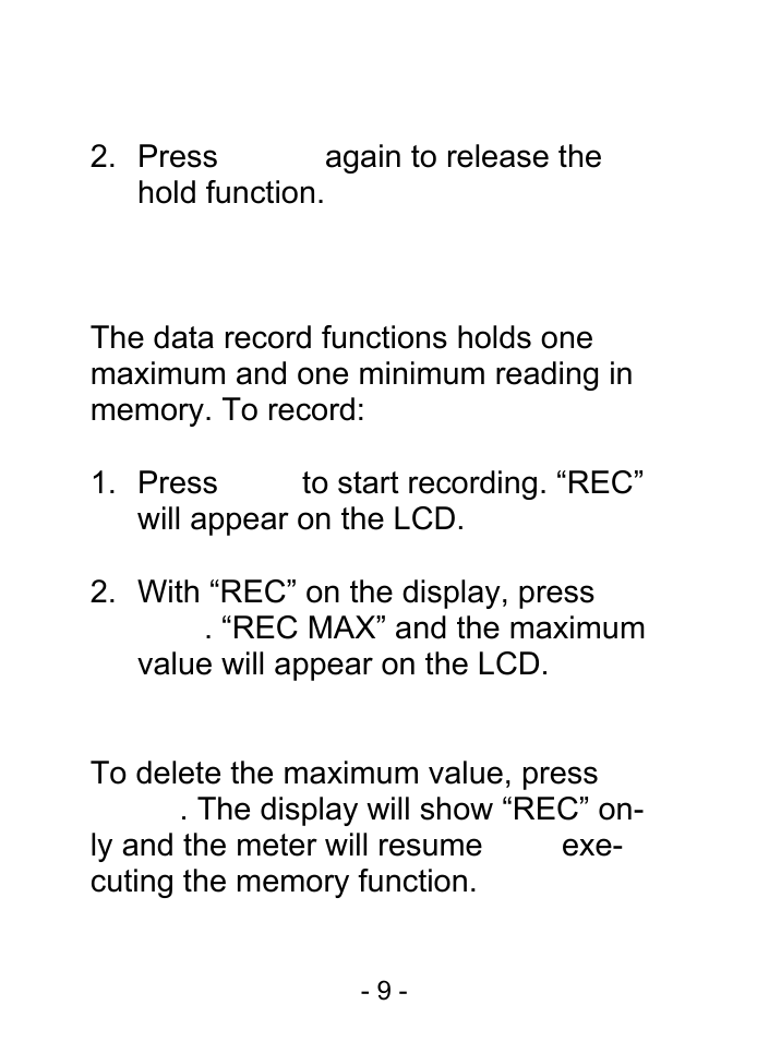 Measurement procedures | Sper Scientific 800047 Oxygen Pen User Manual | Page 9 / 16