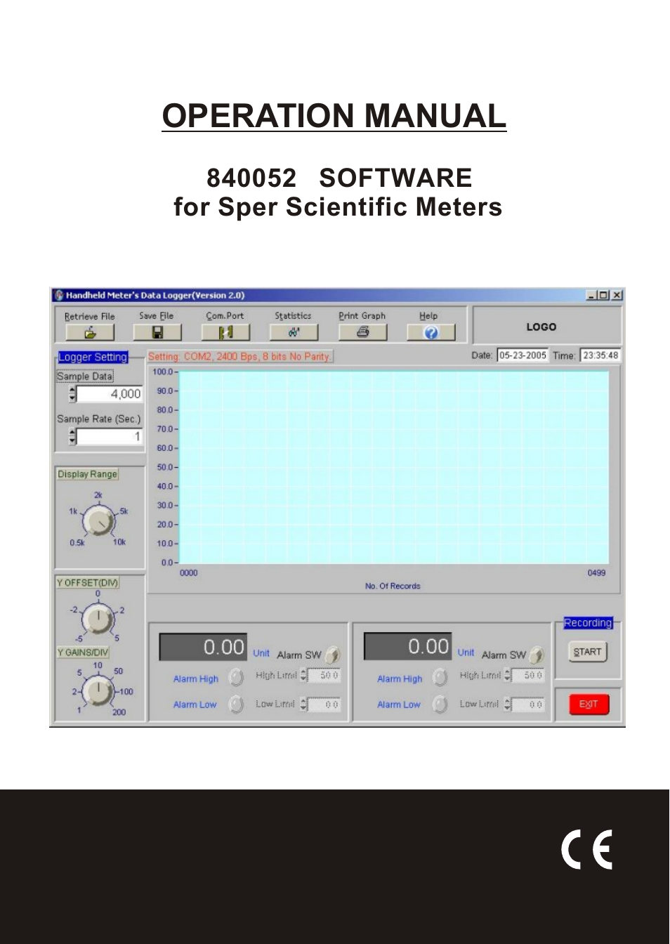 Sper Scientific 840052 Data Acquisition Software User Manual | 26 pages