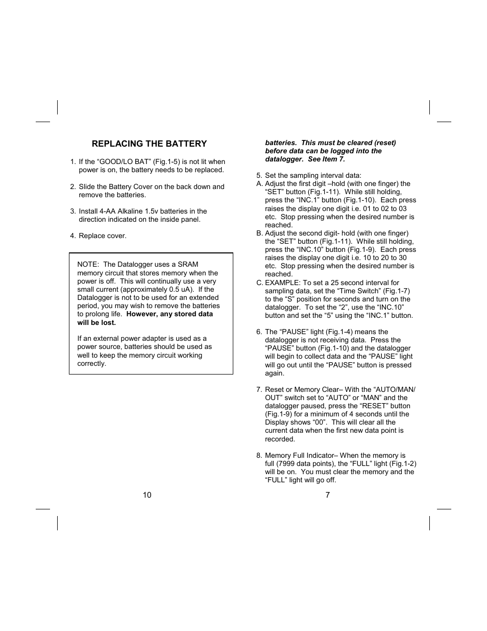 Sper Scientific 840051 Datalogger User Manual | Page 7 / 8