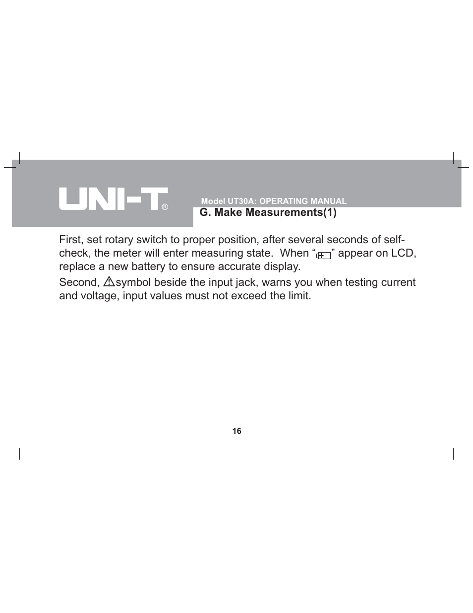 Sper Scientific 840073 Multimeter - Auto-Ranging User Manual | Page 16 / 32