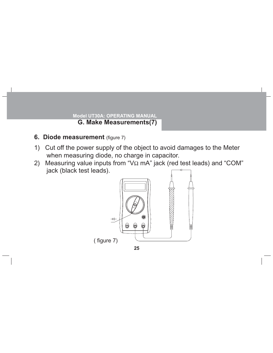 Sper Scientific 840073 Multimeter - Auto-Ranging User Manual | Page 25 / 32