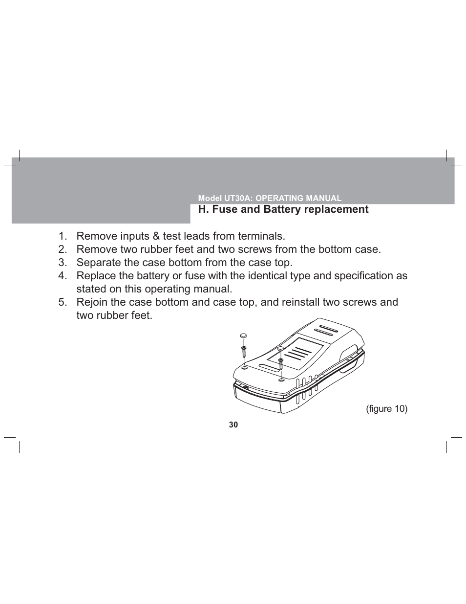 Sper Scientific 840073 Multimeter - Auto-Ranging User Manual | Page 30 / 32