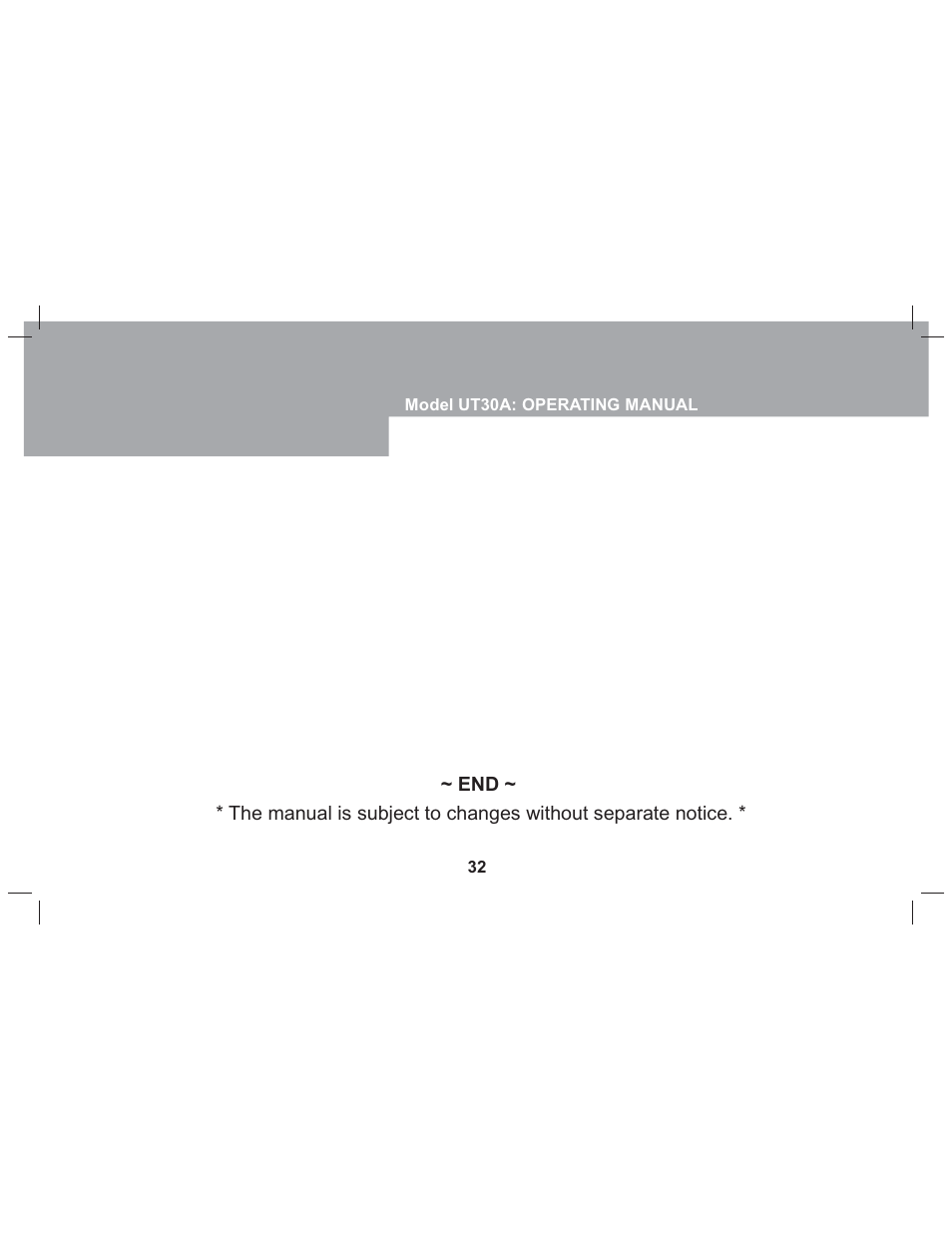 Sper Scientific 840073 Multimeter - Auto-Ranging User Manual | Page 32 / 32