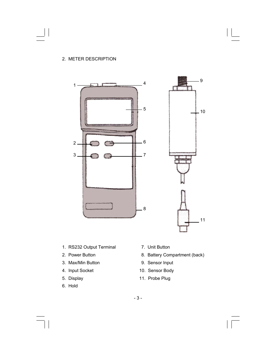 Sper Scientific 840064 Vacuum Meter User Manual | Page 3 / 8