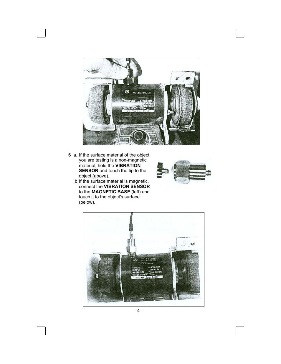 Sper Scientific 840063 Vibration Meter User Manual | Page 4 / 8