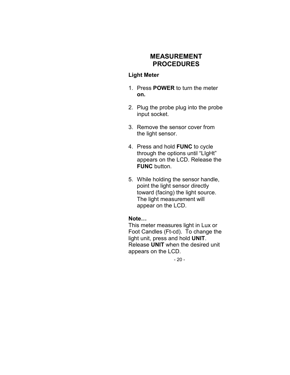 Sper Scientific 850007 Visible Light SD Card Logger User Manual | Page 20 / 44