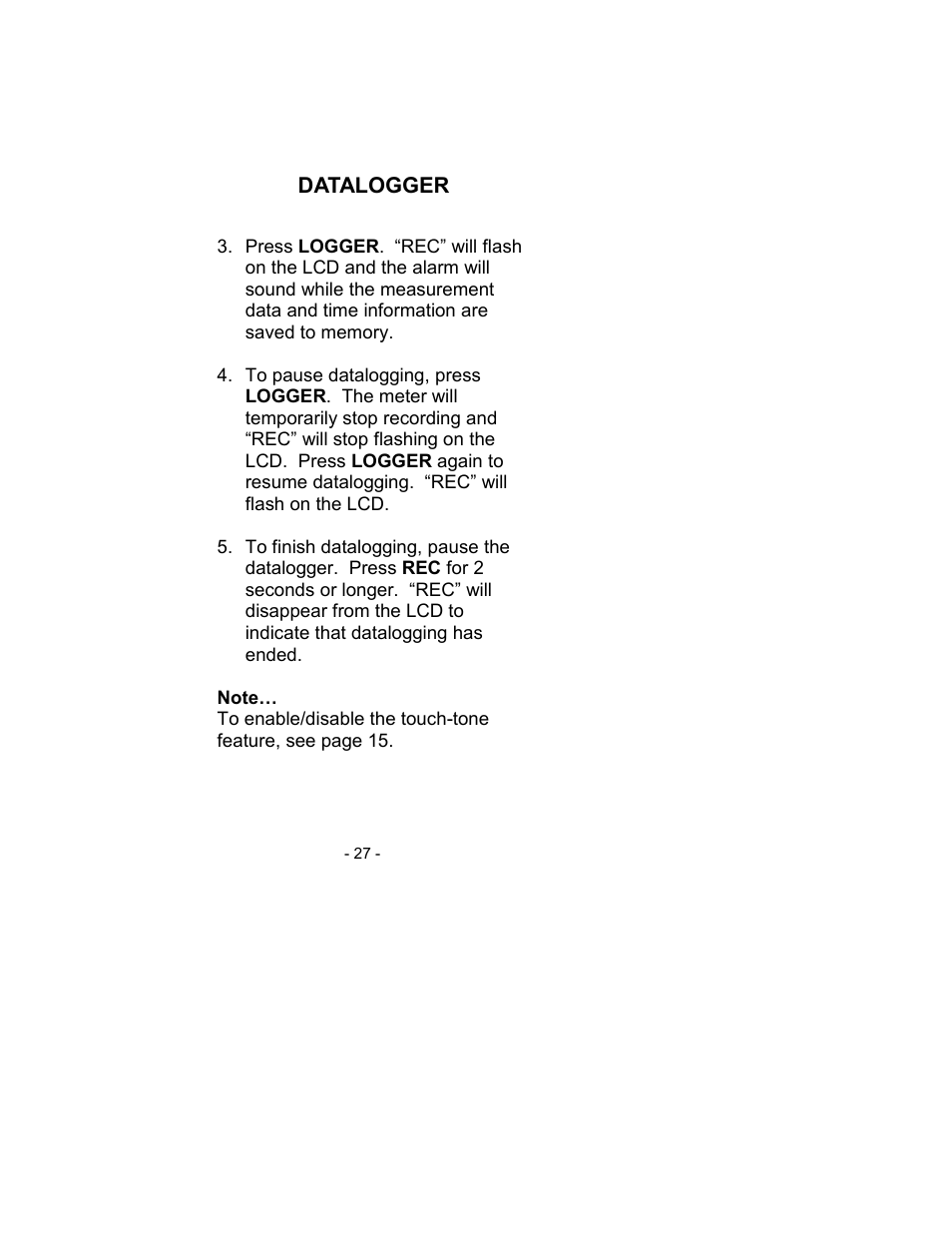 Sper Scientific 850007 Visible Light SD Card Logger User Manual | Page 27 / 44