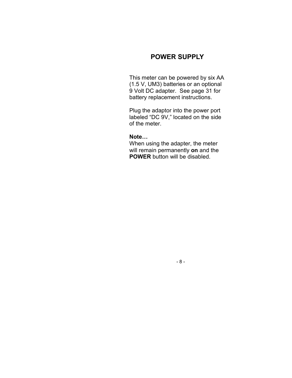 Sper Scientific 850007 Visible Light SD Card Logger User Manual | Page 8 / 44