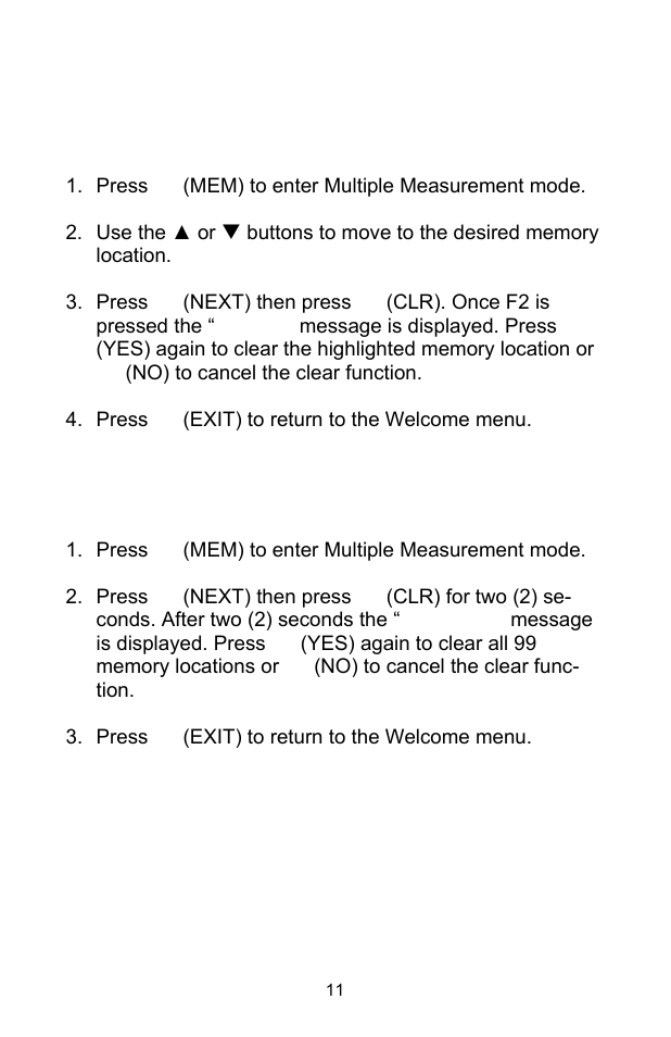 Measurement procedures | Sper Scientific 840099 Datalogging Manometer User Manual | Page 11 / 20