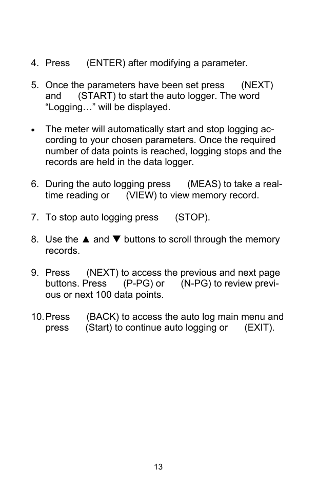 Measurement procedures | Sper Scientific 840099 Datalogging Manometer User Manual | Page 13 / 20