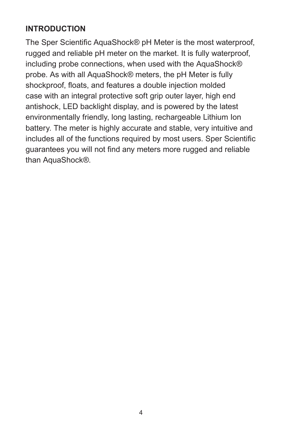 Sper Scientific 850057K AquaShock pH Kit User Manual | Page 4 / 16