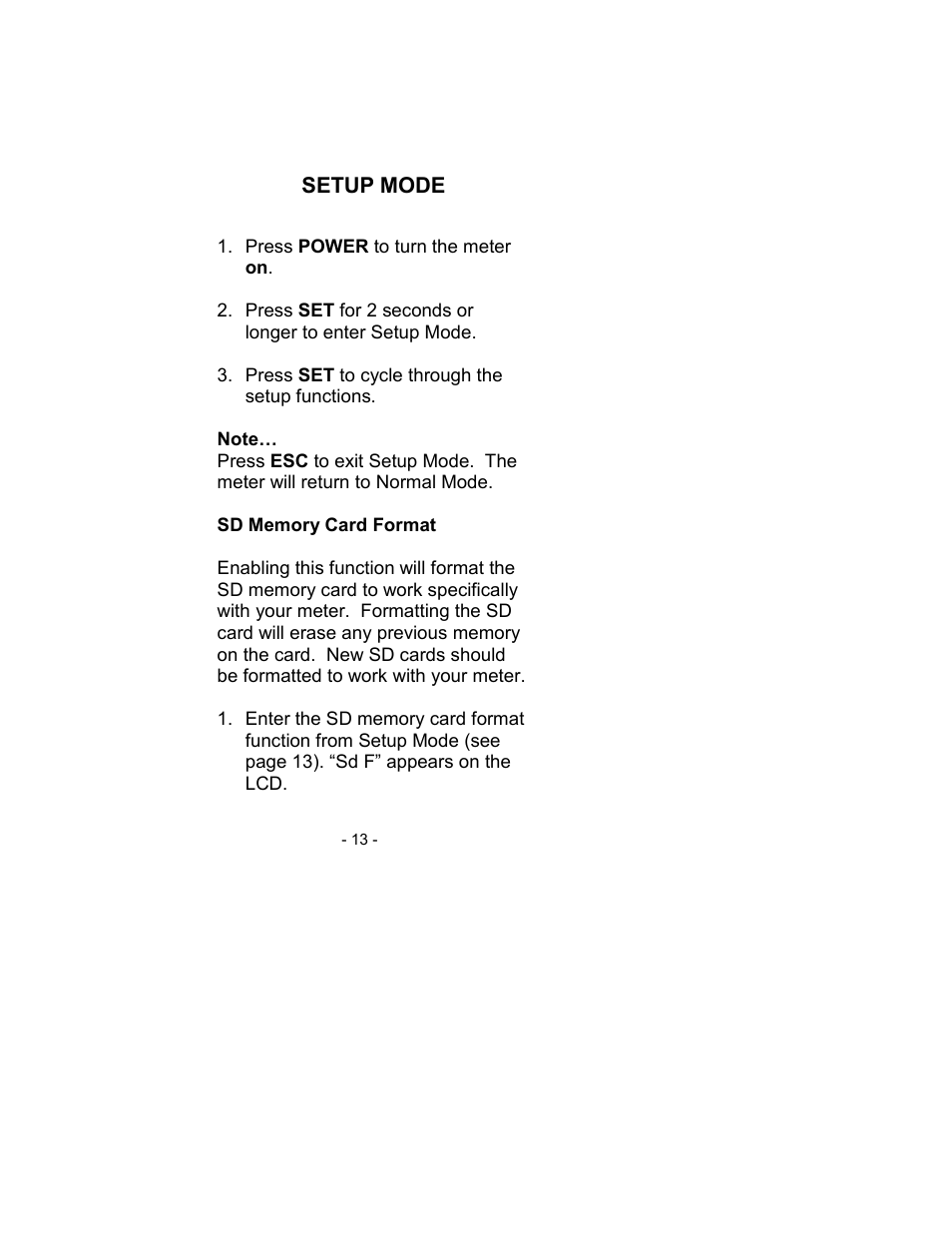 Sper Scientific 850061 pH SD Card Datalogger Kit User Manual | Page 13 / 52