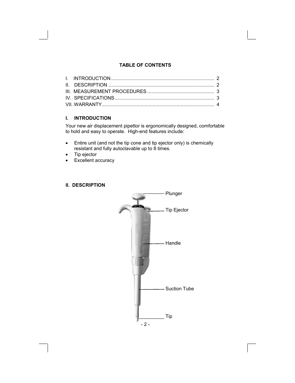 Sper Scientific 300116 Fixed Volume Pipettor User Manual | Page 2 / 4