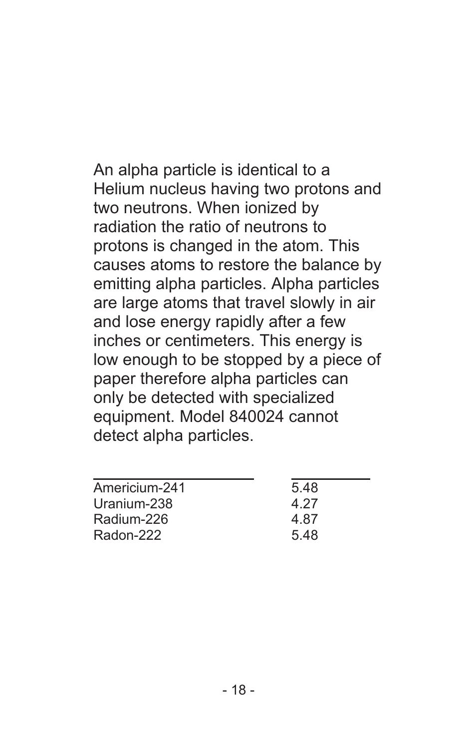 Radiation and radioactivity | Sper Scientific 840024 Digital Radiation Meter User Manual | Page 18 / 24