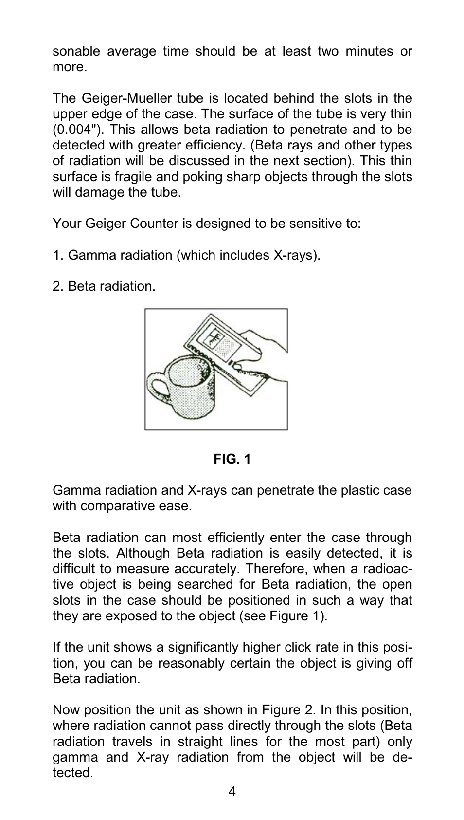 Sper Scientific 840026 Radiation Detection Meter User Manual | Page 4 / 12