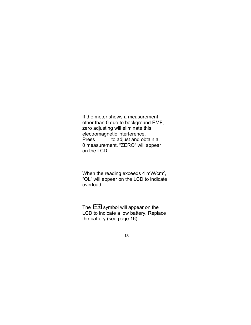 Measurement procedures | Sper Scientific 840046 RF Microwave Meter User Manual | Page 13 / 20