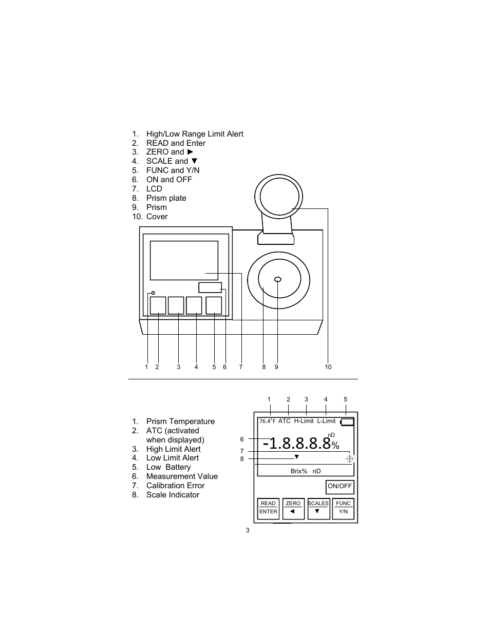 Sper Scientific 300036 Lab Digital Refractometer - Clinical User Manual | Page 3 / 8