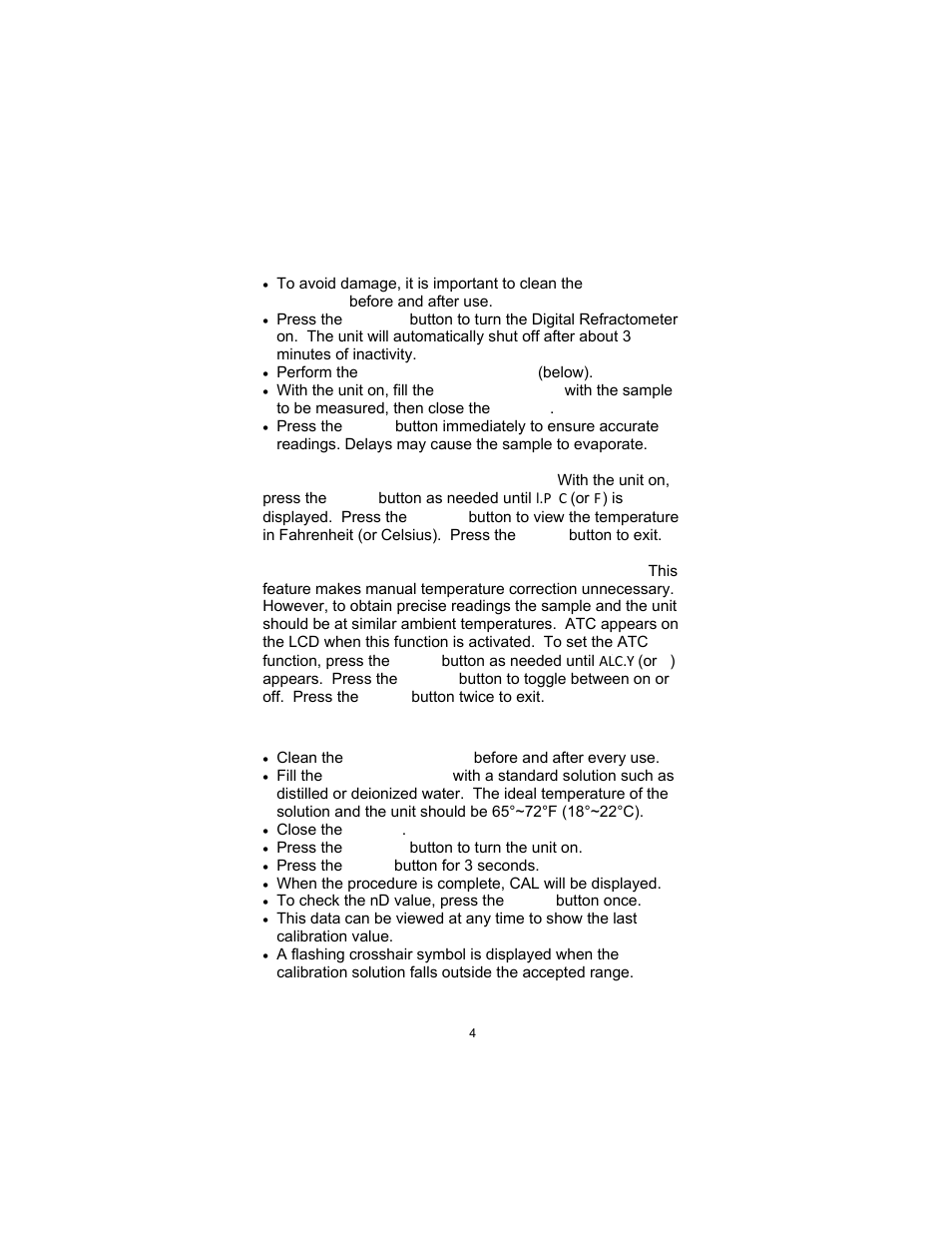 Sper Scientific 300036 Lab Digital Refractometer - Clinical User Manual | Page 4 / 8