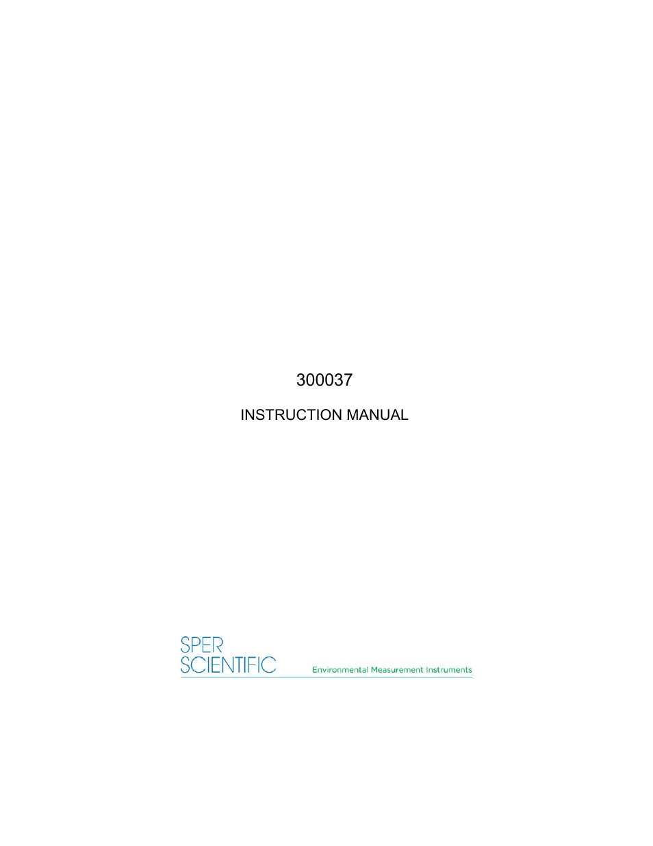 Sper Scientific 300037 Refractometer - Programmable User Manual | 8 pages