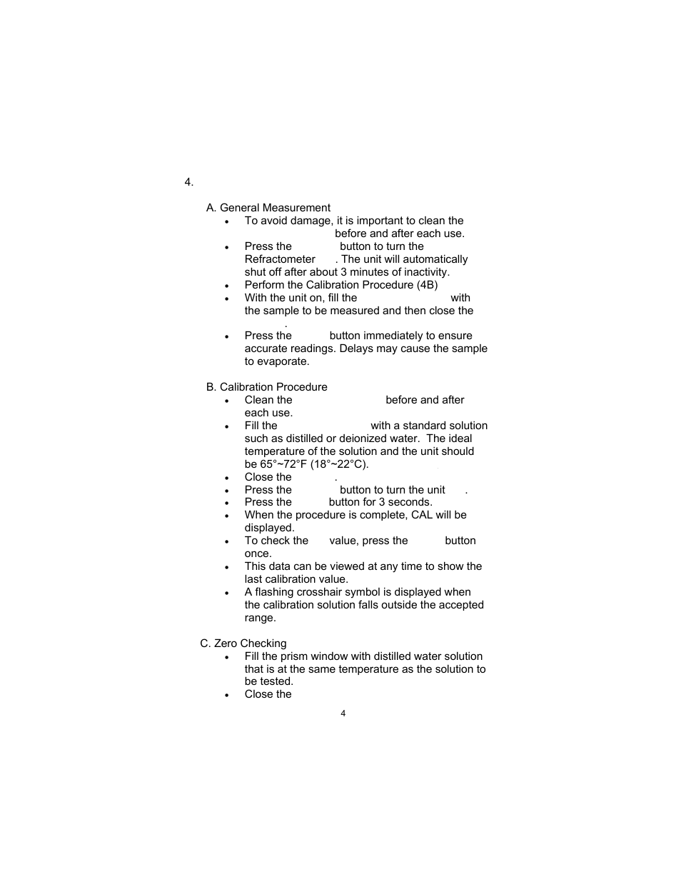 Sper Scientific 300037 Refractometer - Programmable User Manual | Page 4 / 8