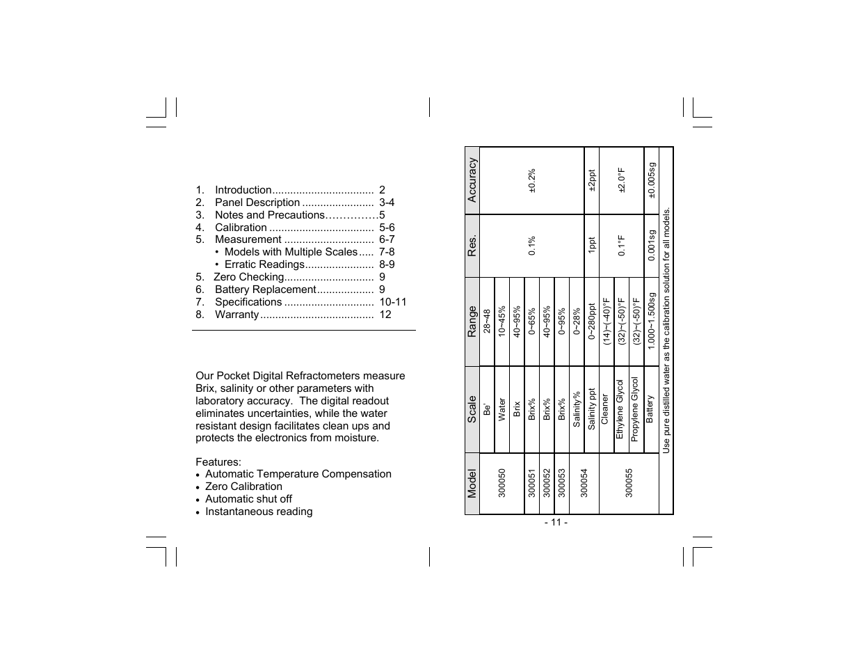 Sper Scientific 300055 Digital Refractometer Automotive User Manual | Page 2 / 6