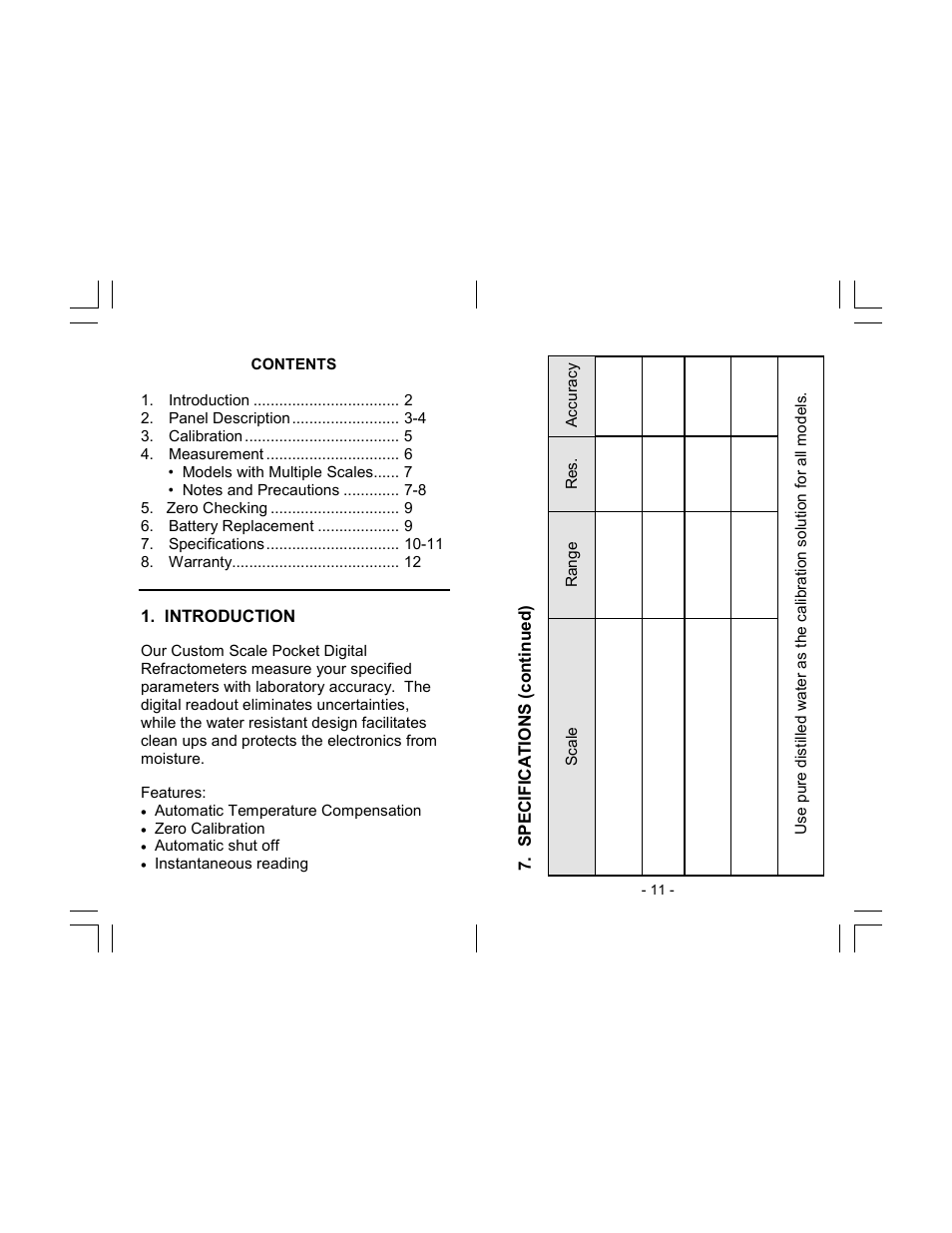 Sper Scientific 300056 Digital Refractometer Custom 1 Scale User Manual | Page 2 / 6