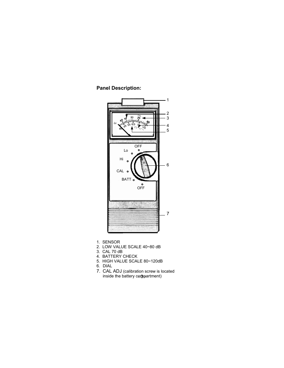 Sper Scientific 840005 Sound Meter - Analog User Manual | Page 3 / 4