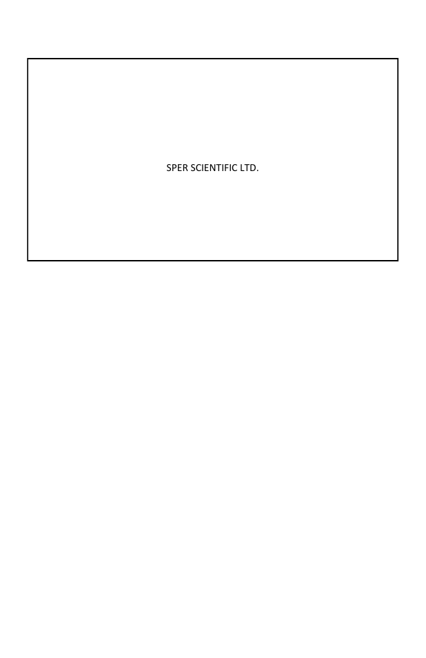 Sper Scientific 840015 Sound Meter Type 1 User Manual | Page 8 / 8
