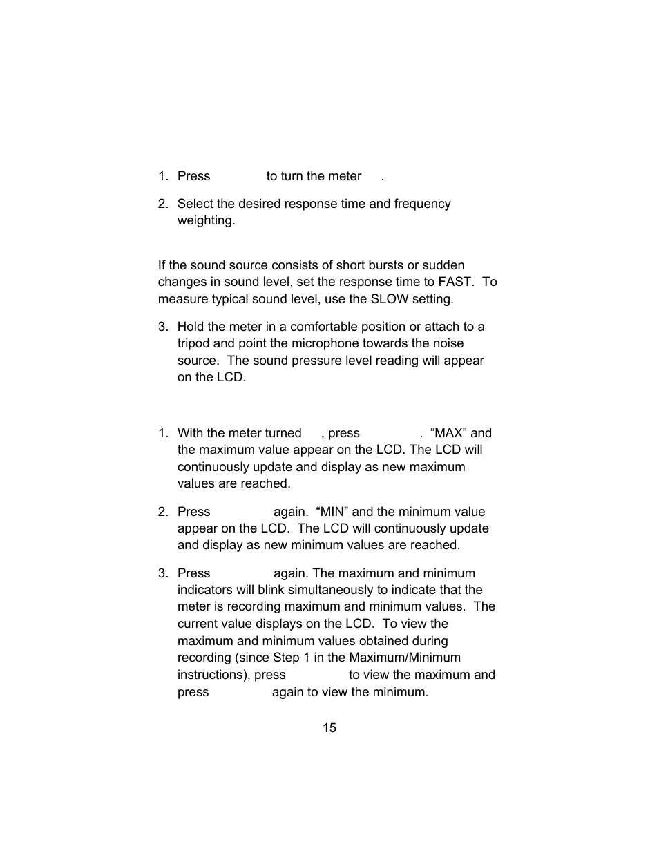 Sper Scientific 850013 Advanced Datalogging Sound Meter User Manual | Page 15 / 32