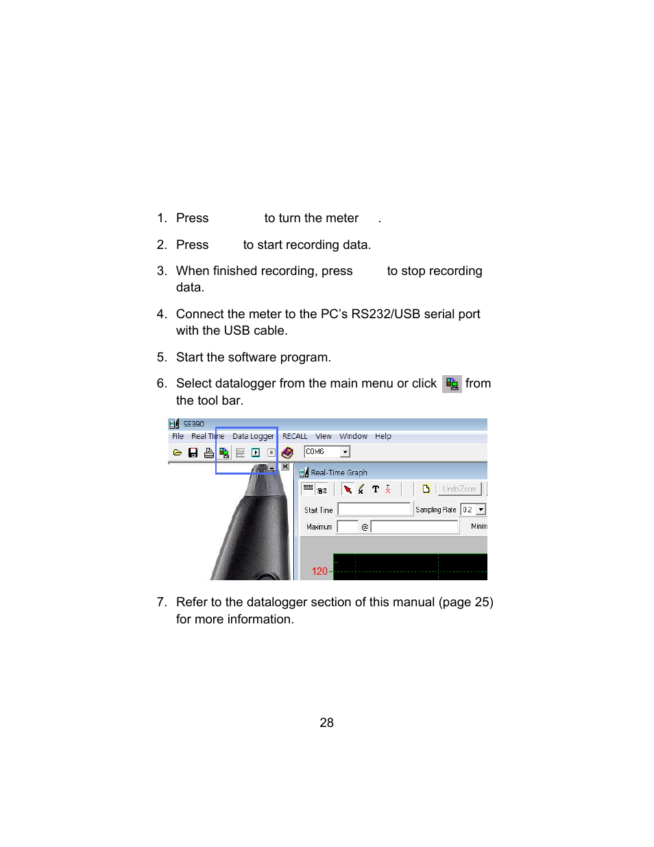 Sper Scientific 850013 Advanced Datalogging Sound Meter User Manual | Page 28 / 32