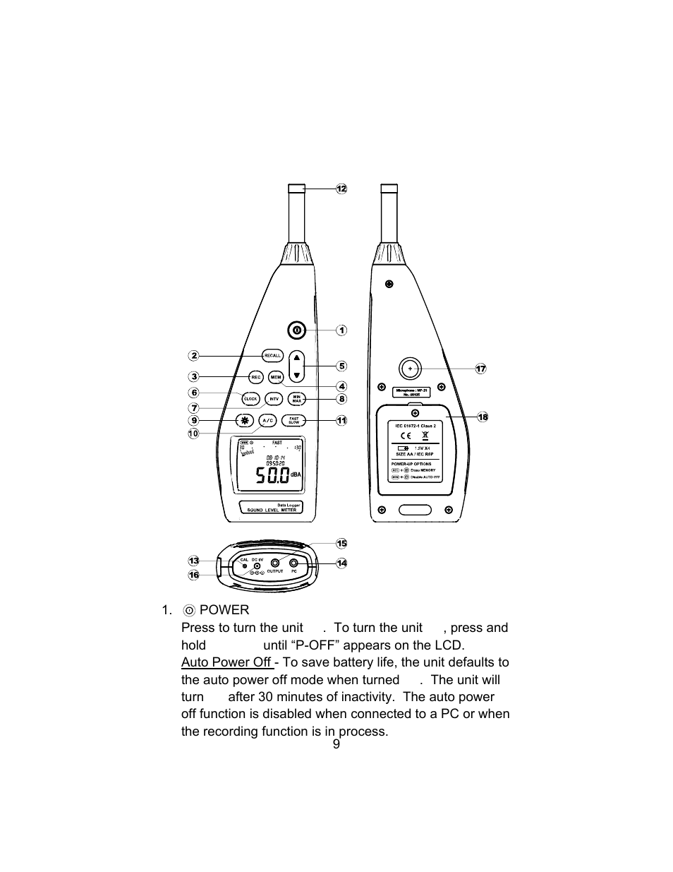 Sper Scientific 850013 Advanced Datalogging Sound Meter User Manual | Page 9 / 32