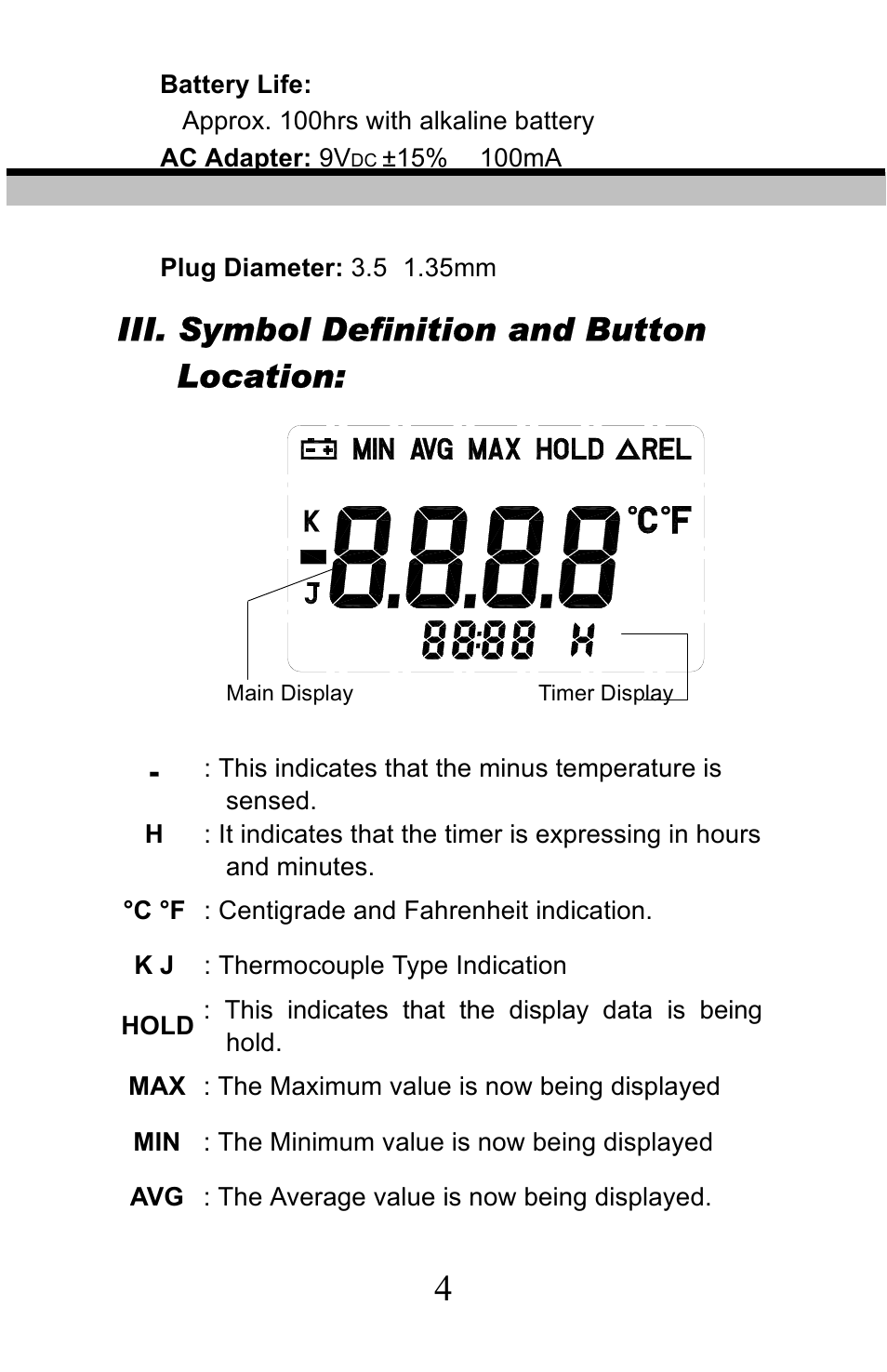 Sper Scientific 800005 Thermometer Advanced w/RS232 User Manual | Page 5 / 13
