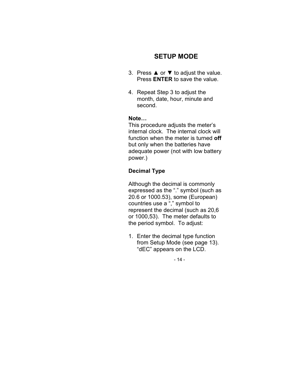 Sper Scientific 800021 RH/Temp SD Card Logger User Manual | Page 14 / 44