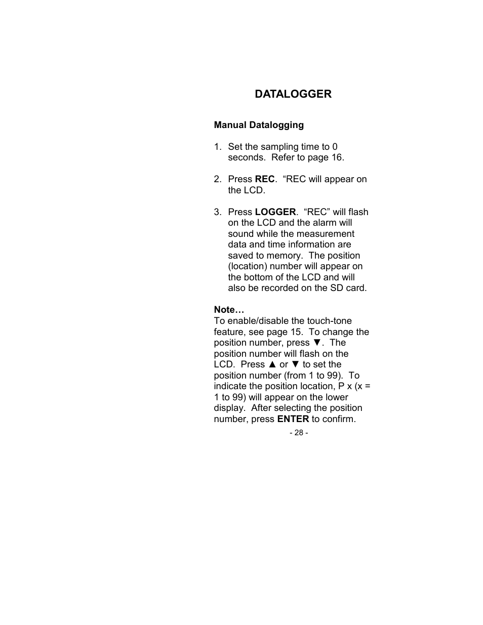 Sper Scientific 800021 RH/Temp SD Card Logger User Manual | Page 28 / 44