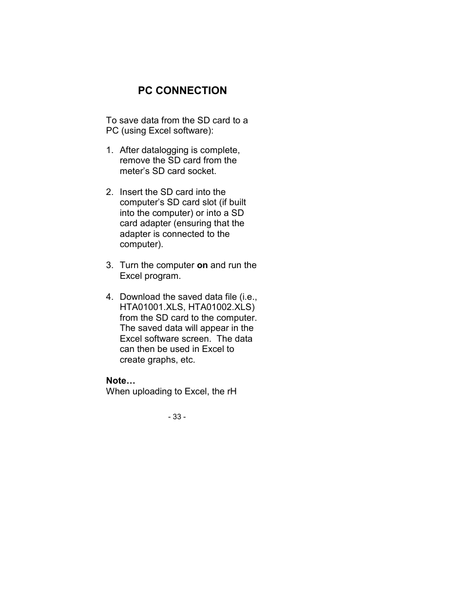 Sper Scientific 800021 RH/Temp SD Card Logger User Manual | Page 33 / 44